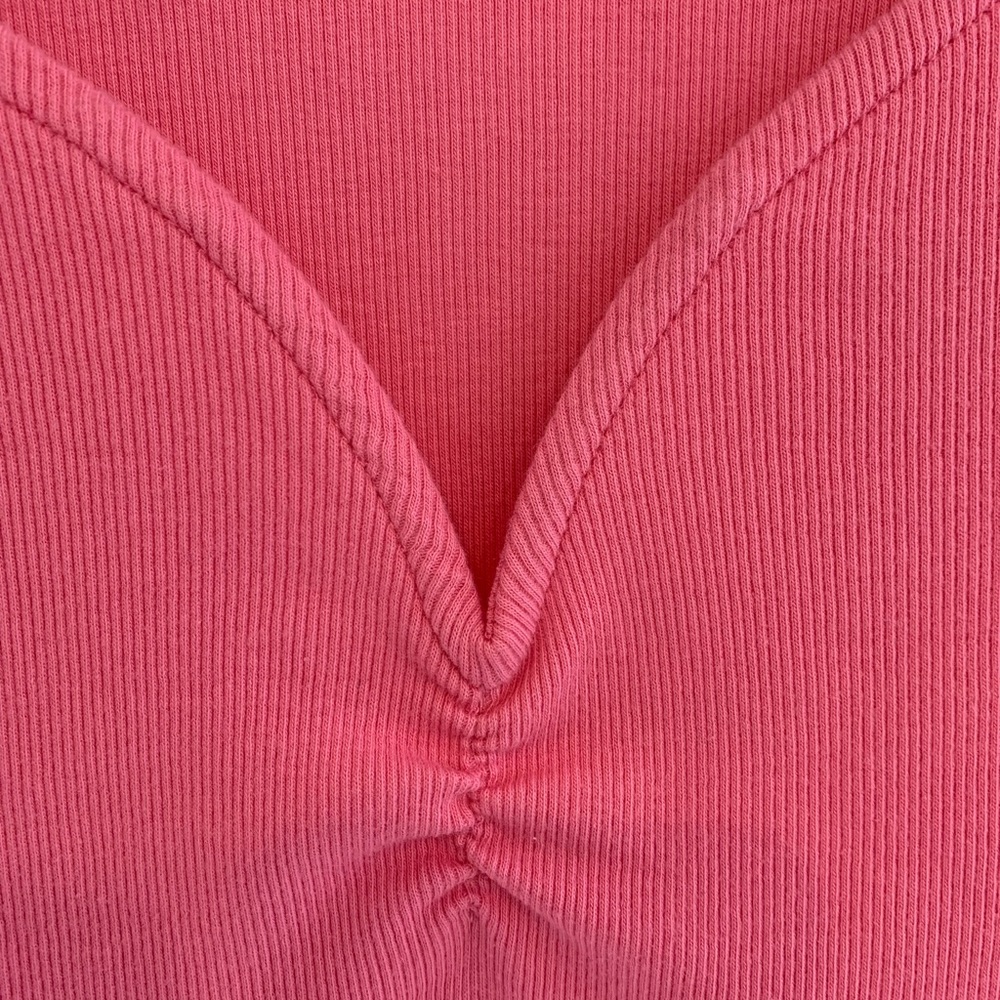 Ladies Abercrombie & Fitch Pink Ribbed Top.  $15.  Size Medium